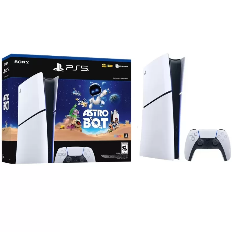 Consola Sony PlayStation 5 Slim CFI-2015 Digital 1TB SSD Astro Bot Bundle - White/Black