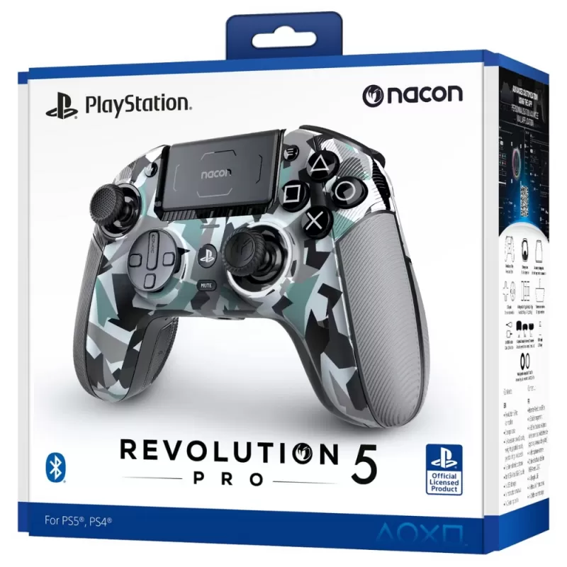 Control Nacon Revolution 5 Pro para PS5/PS4/PC - Arctic Camo