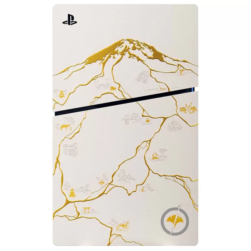 Consola Sony PlayStation 5 Slim CFI-2015 Disk 1TB SSD - Ghost of Yōtei Gold Limited Edition Consola Sony PlayStation 5 Slim CFI-2015 Disk 1TB SSD - Ghost of Yōtei Gold Limited Edition