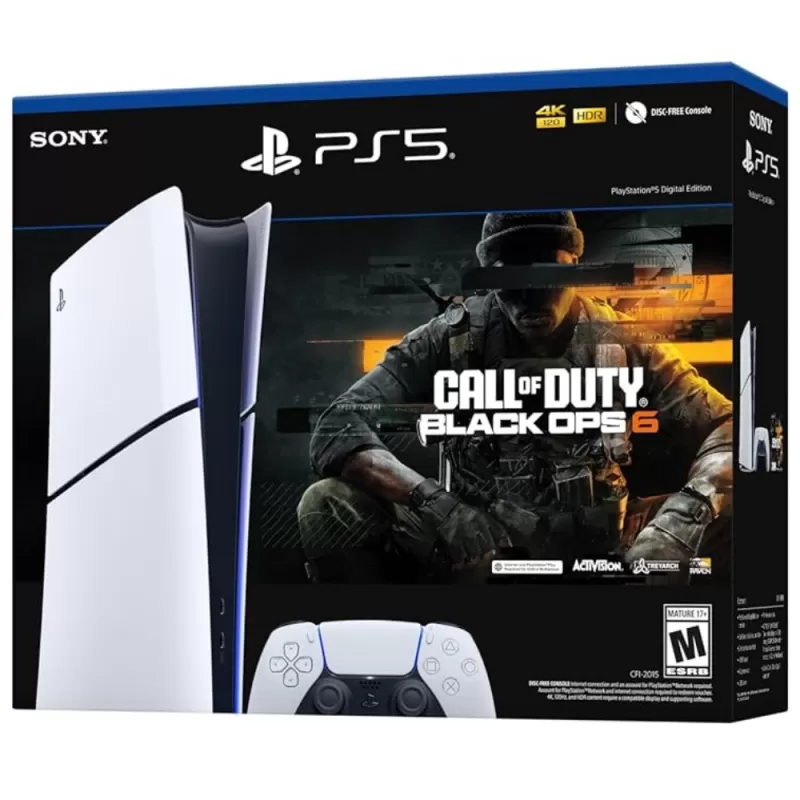 Consola Sony PlayStation 5 Slim CFI-2015 Digital 1TB SSD Call of Duty Black Ops 6 - Black/White