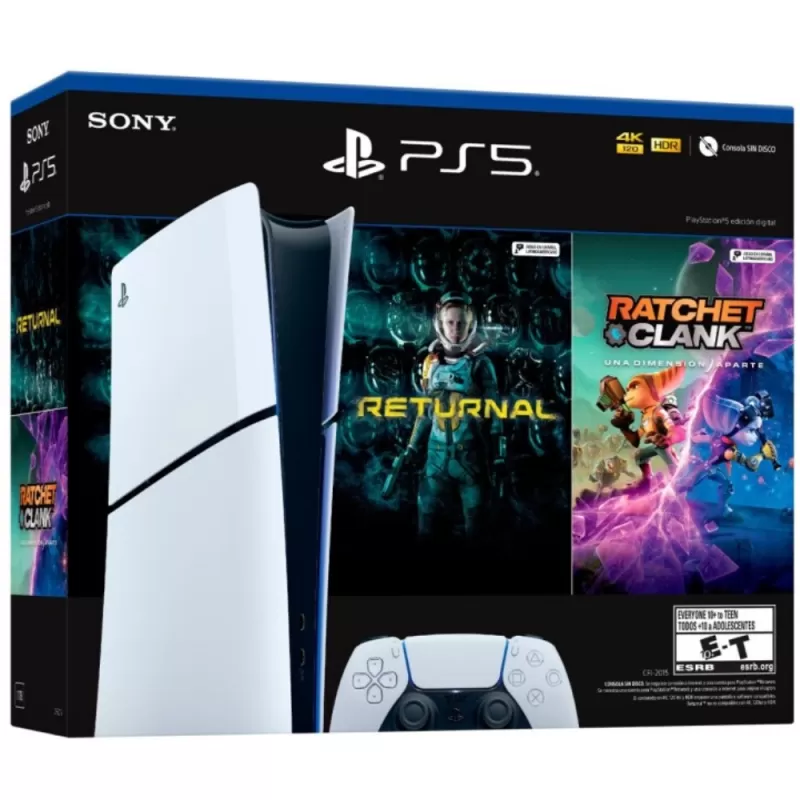 Consola Sony PlayStation 5 Slim CFI-2015 Digital 1TB SSD + juego Returnal / Ratchet & Clank