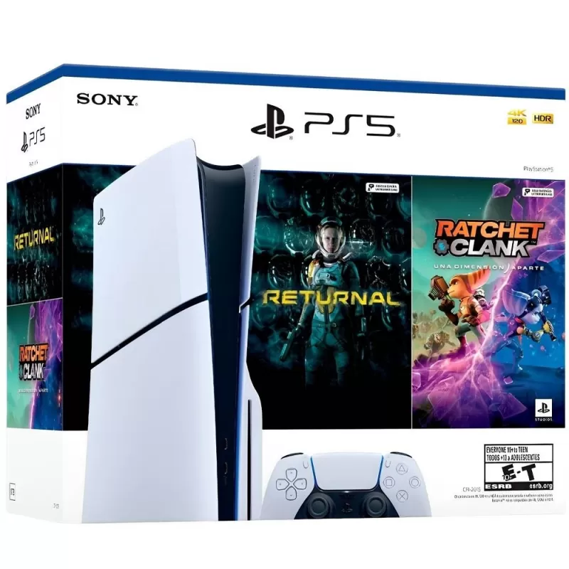 Consola Sony PlayStation 5 Slim CFI-2015 Disk 1TB SSD + Juego Returnal / Ratchet & Clank: Rift Apart