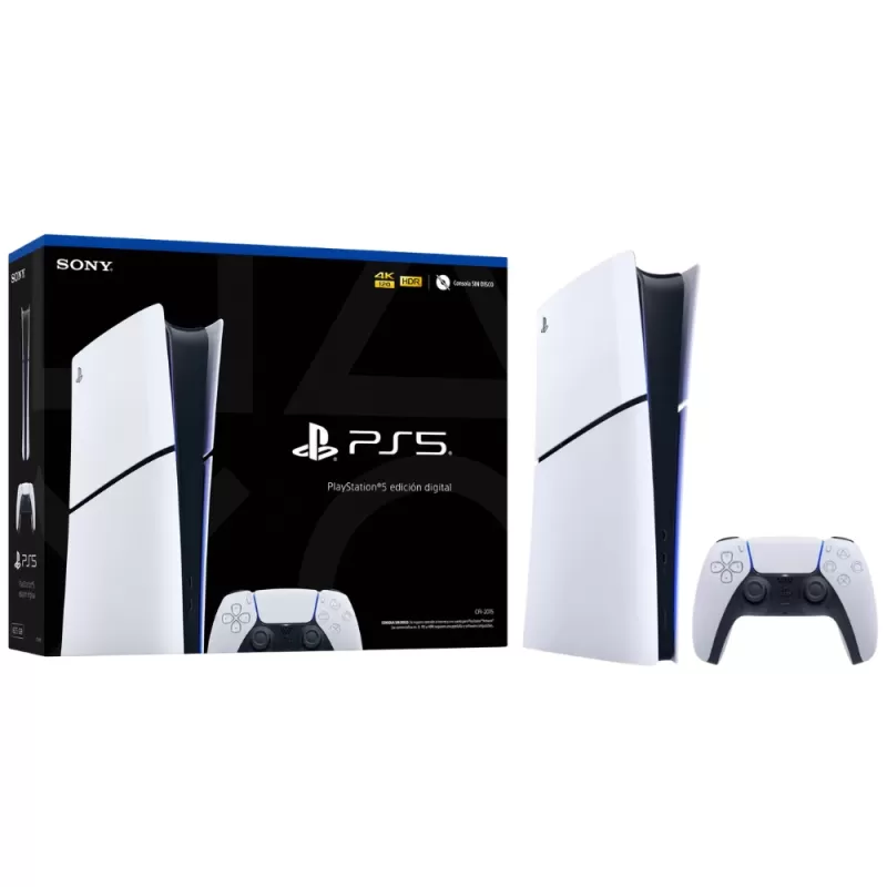 Consola Sony PlayStation 5 Slim CFI-2015 Digital 1TB SSD - White/Black