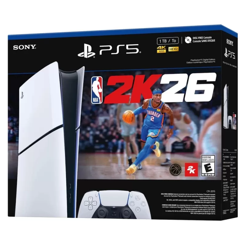 Consola PlayStation 5 Slim CFI-2015 Digital 1TB SSD + Juego Digital NBA 2K26