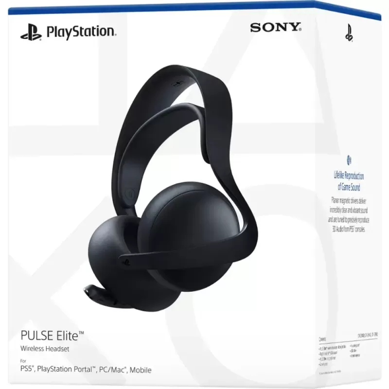 Auricular Sony Pulse Elite Wireless para PlayStation 5 - Midnight Black (Caja Fea)