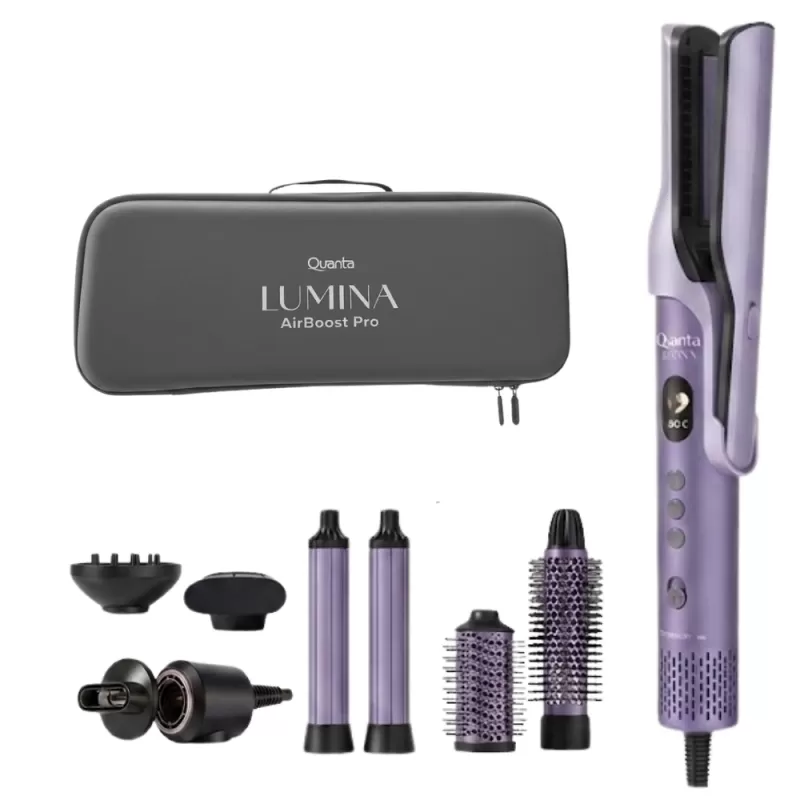 Secador Multiestilizador Quanta Lumina QTKA81 8 en 1 1200W 110V - Purple