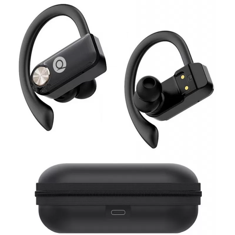 Auricular Deportivo Quanta QTFOE10 Bluetooth - Black