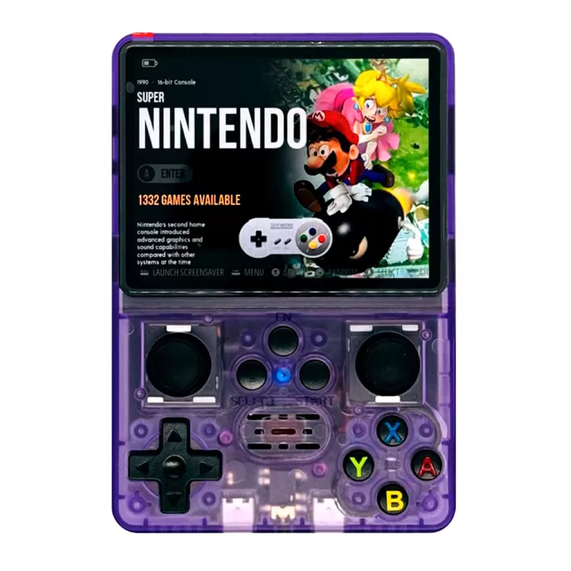Consola Portátil Game R35S 3.5" 64GB - Purpl...