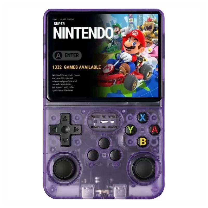 Consola Portátil Game R36S 3.5" 64GB - Purple