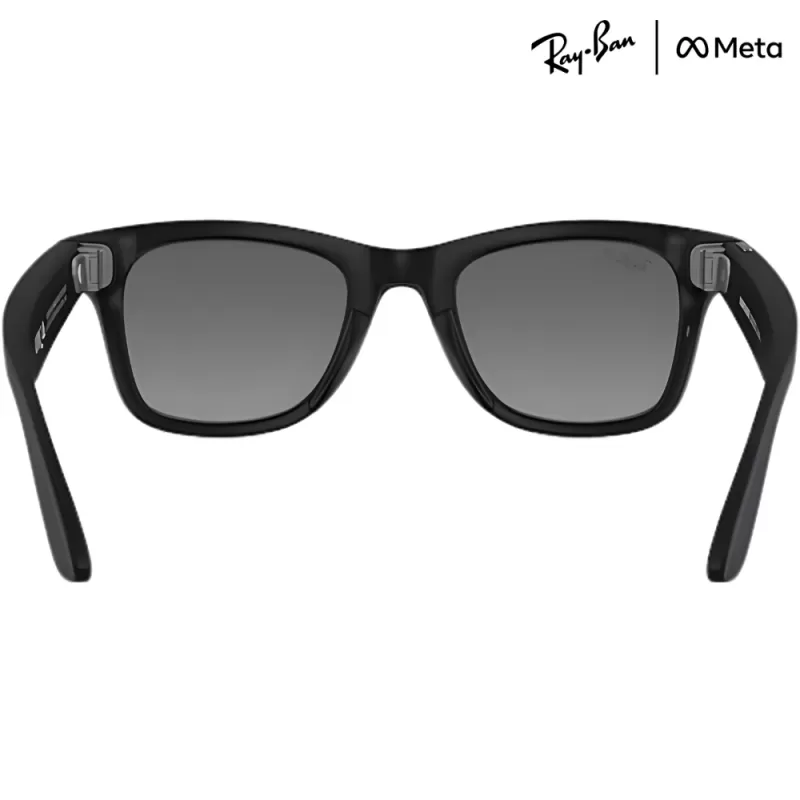Lente de Sol Smart Ray-Ban Meta Wayfarer (Gen 2) RW4012 - Matte Black/Polar Gradient Graphite