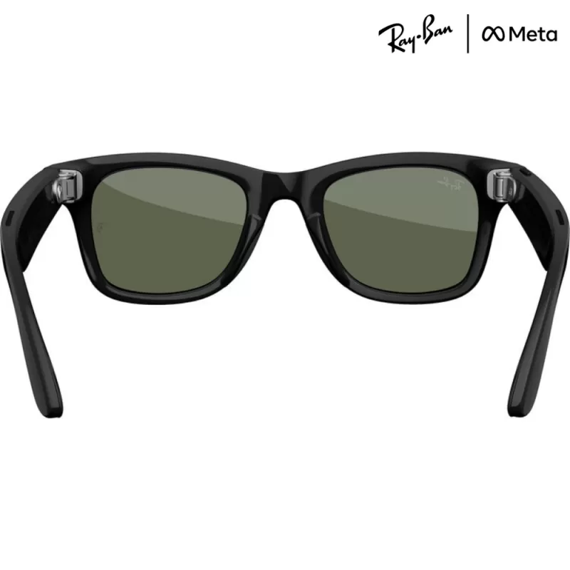 Lente de Sol Smart Ray-Ban Meta Wayfarer (Gen 2) RW4012 - Shiny Black/G-15 Green