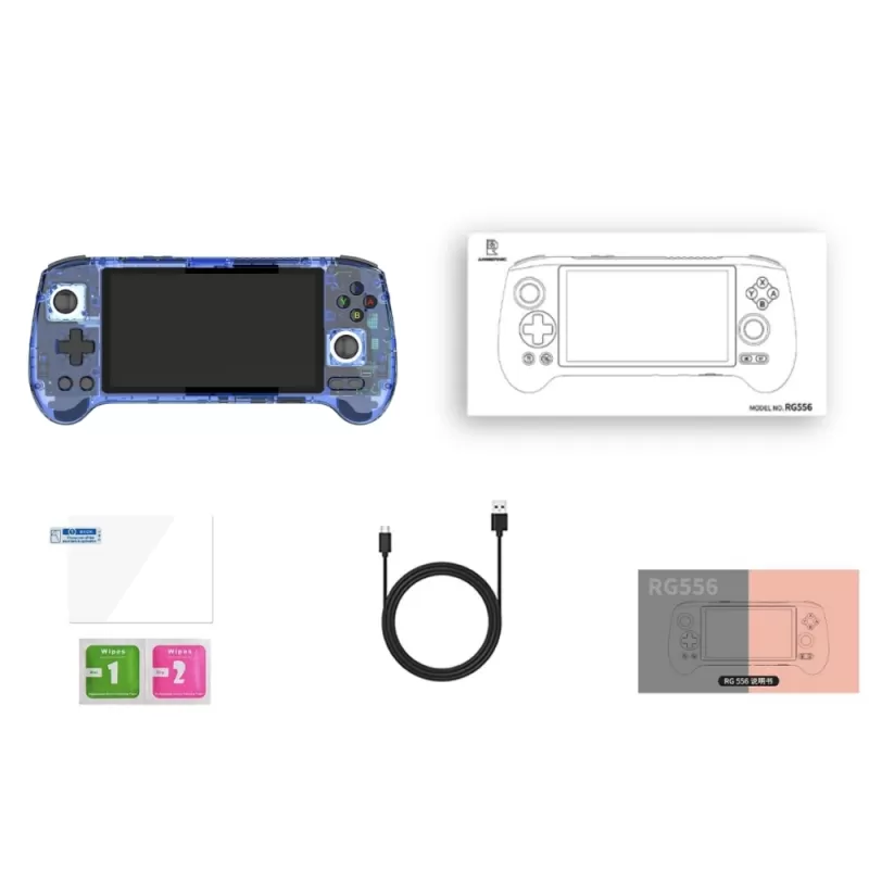 Consola Portátil Anbernic RG556 5.48" Wi-Fi 8/128GB - Transparent Blue