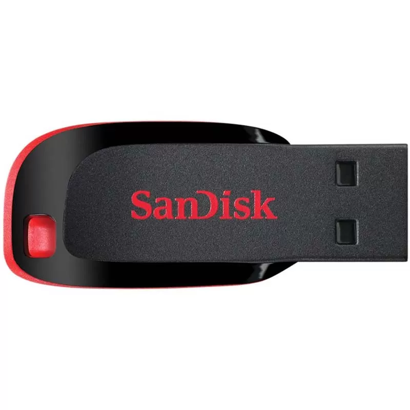 Pendrive SanDisk Cruzer Blade Z50 128GB - Black/Red