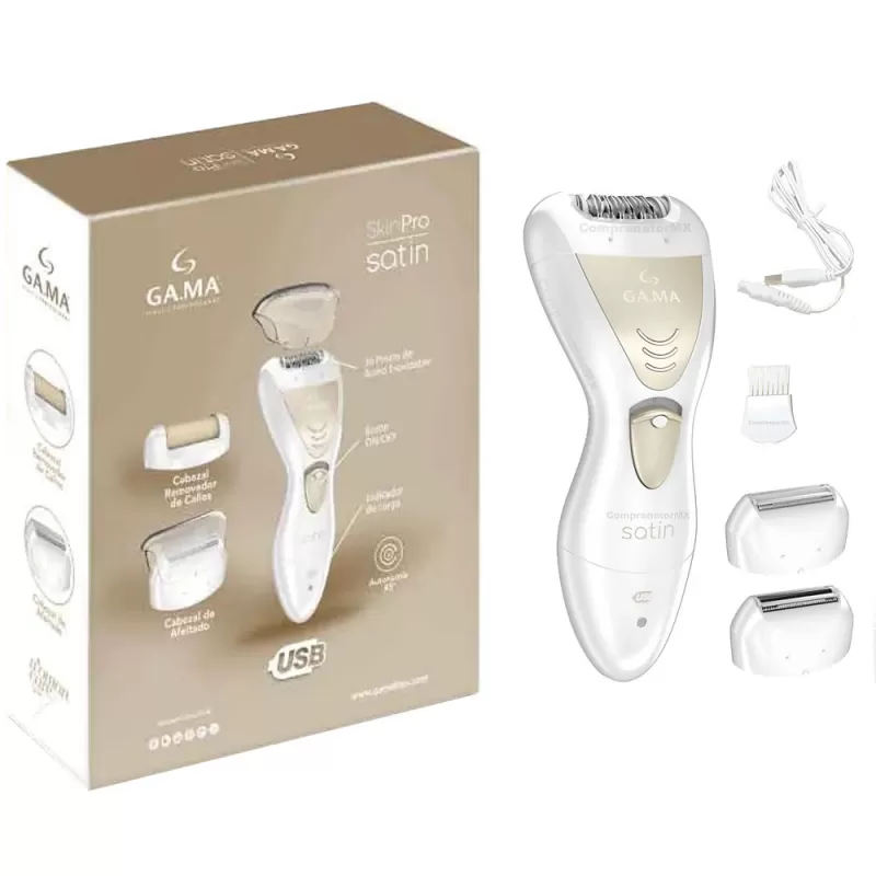 Depilador Eléctrico Gama Satin II Skin Pro - White
