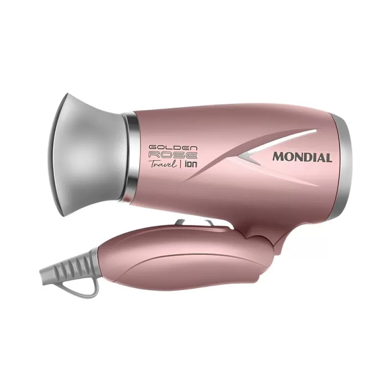 Mini Secador Mondial Golden Rose Travel SC-47-GR 1200W 2V