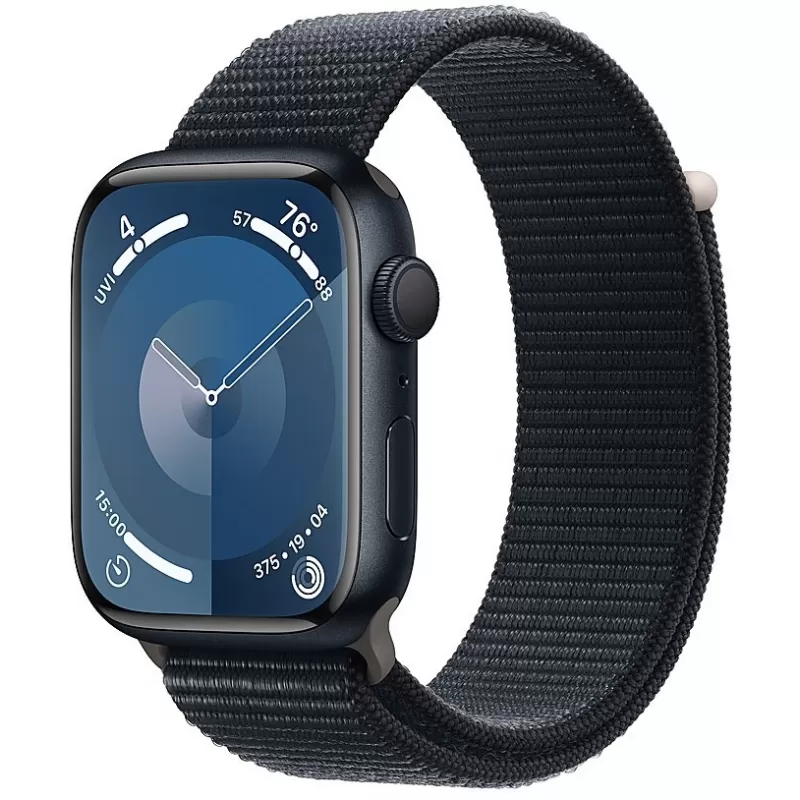Apple Watch Series 9 MR9C3LL/A 45mm GPS - Midnight Aluminum/Sport Loop