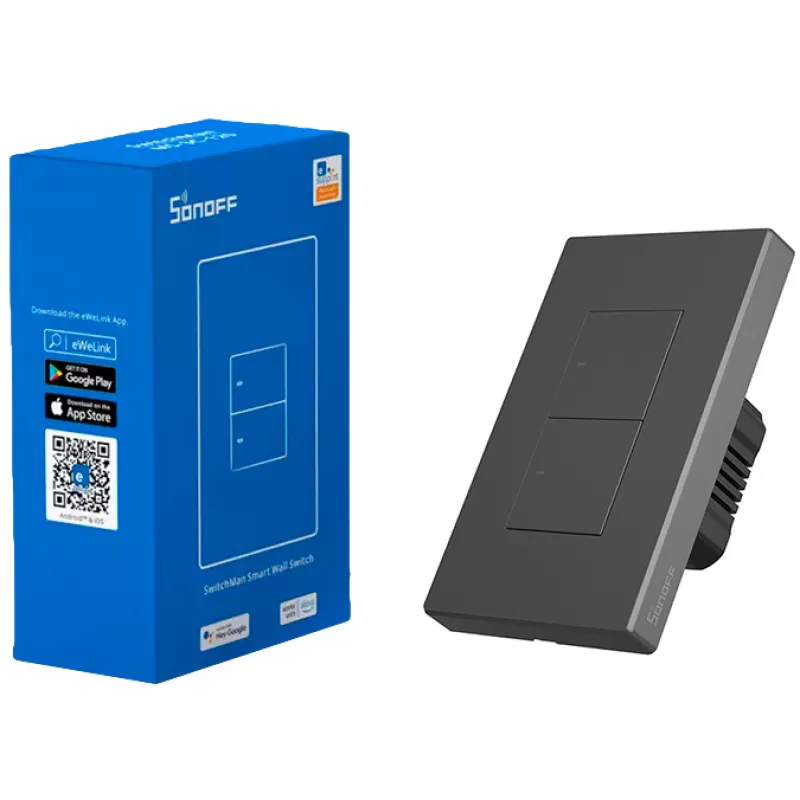 Interruptor de Pared Smart Sonoff M5-2C-120 Wi-Fi 2V - Dim Gray