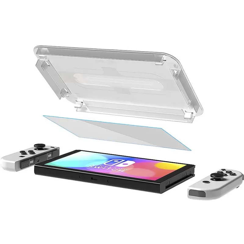 Pelicula Spigen Nintendo Switch OLED AGL03829 GlastR EZ Fit 