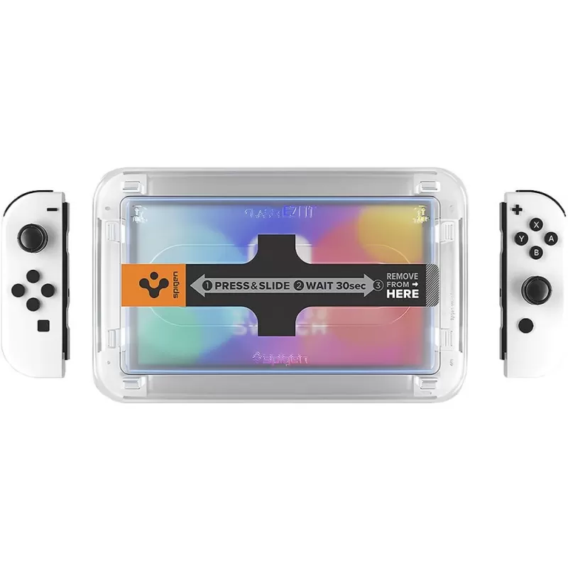Pelicula Spigen Nintendo Switch OLED AGL03829 GlastR EZ Fit 