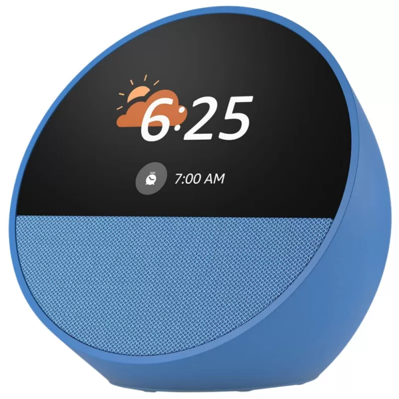 Speaker Smart Amazon Echo Spot Clock with Alexa - Blue