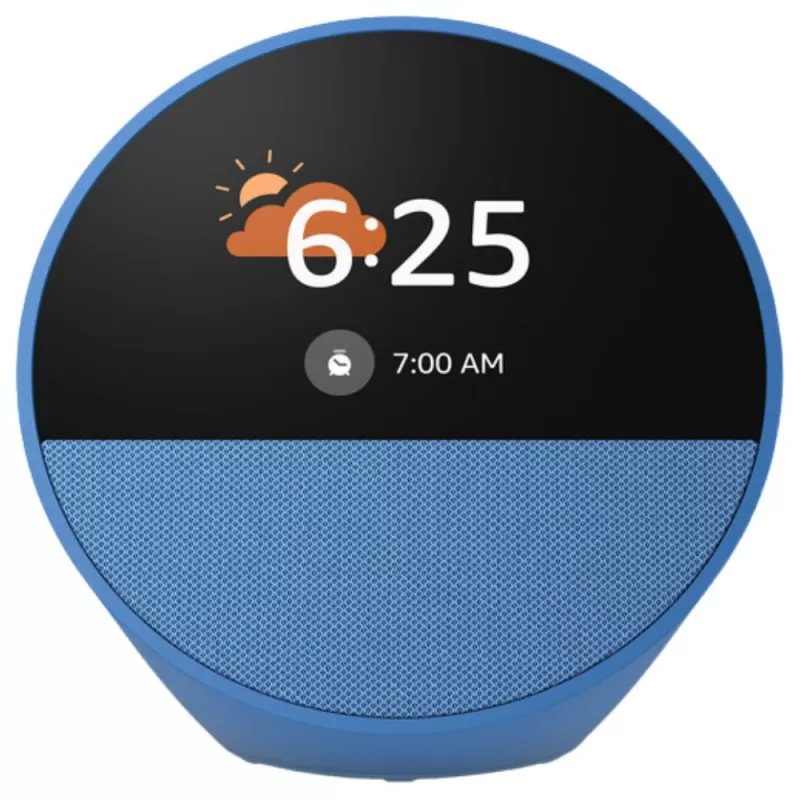 Speaker Smart Amazon Echo Spot Clock with Alexa - Blue