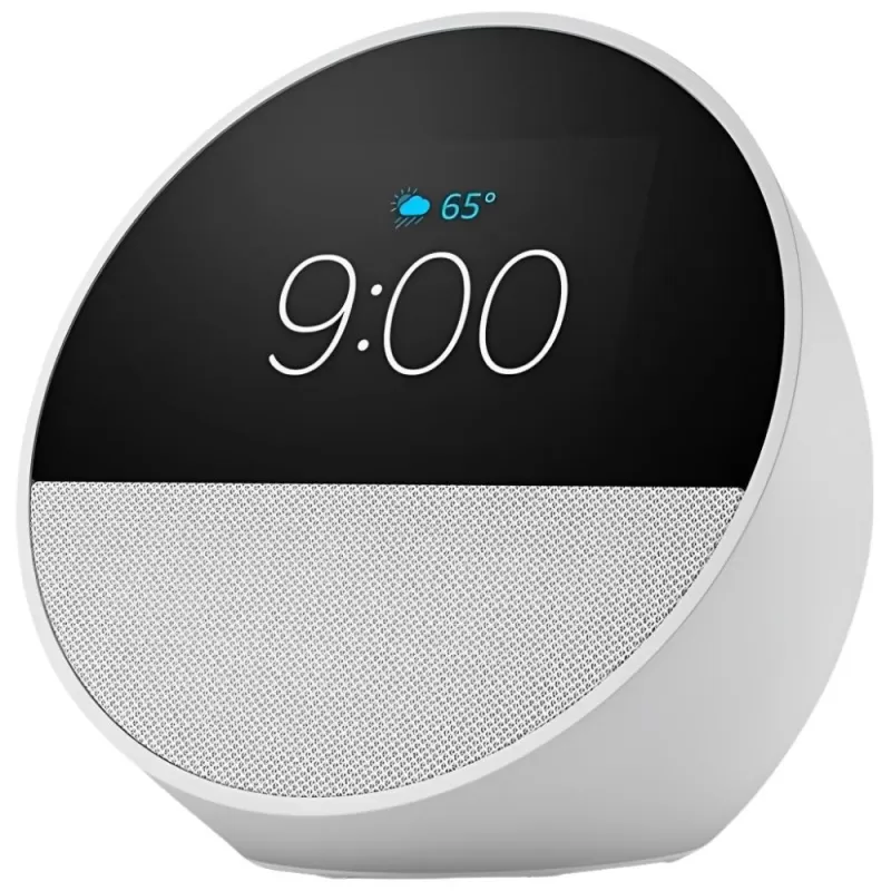 Speaker Smart Amazon Echo Spot Clock with Alexa - White