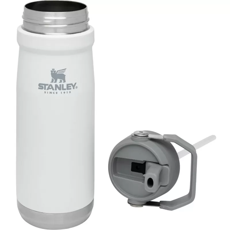 Termo Stanley Classic The IceFlow Flip Straw Water Bottle 650mL - Polar White