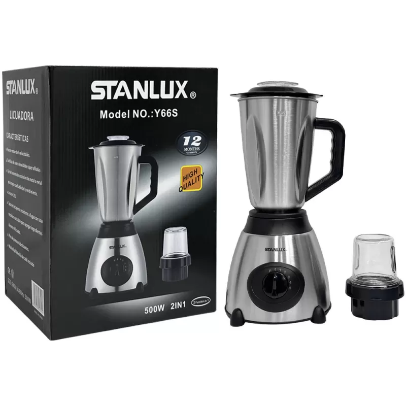 Licuadora Stanlux Y66S 500W 1.5L 220V - Black/Inox
