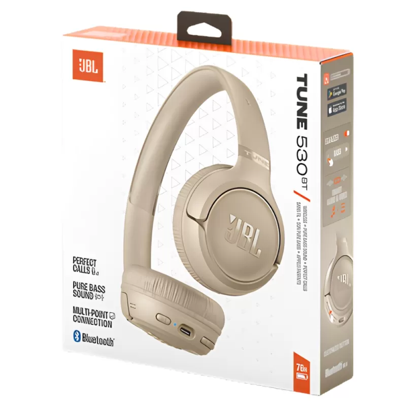 Auricular JBL Tune 530BT Bluetooth - Beige