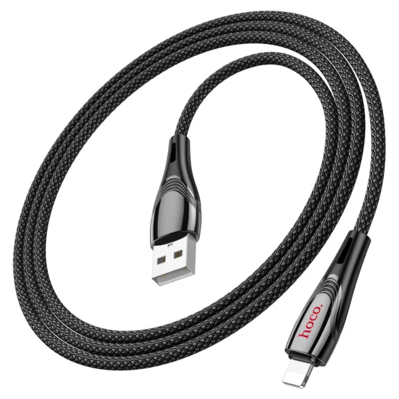 Cable Hoco USB-A/Lightning U133 (1.2m) - Black