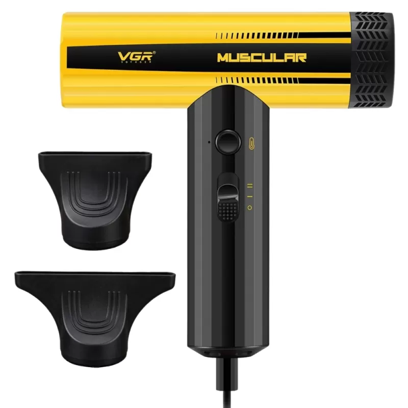 Secador de Cabello Voyager Muscular V-285HD 1500W 220V - Black/Yellow