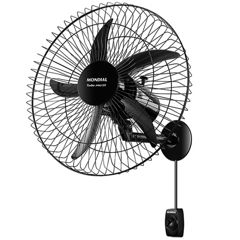 Ventilador de Pared Mondial Turbo Pro NVP-PRO-55 150W 220V - Negro