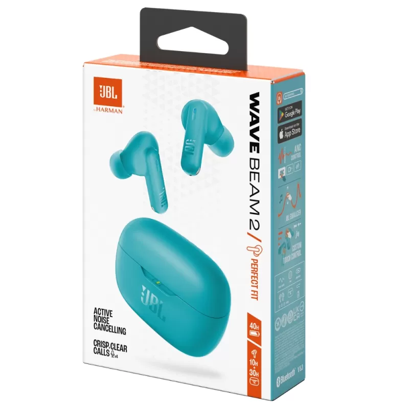 Auricular JBL Vibe Beam 2 Bluetooth - Blue