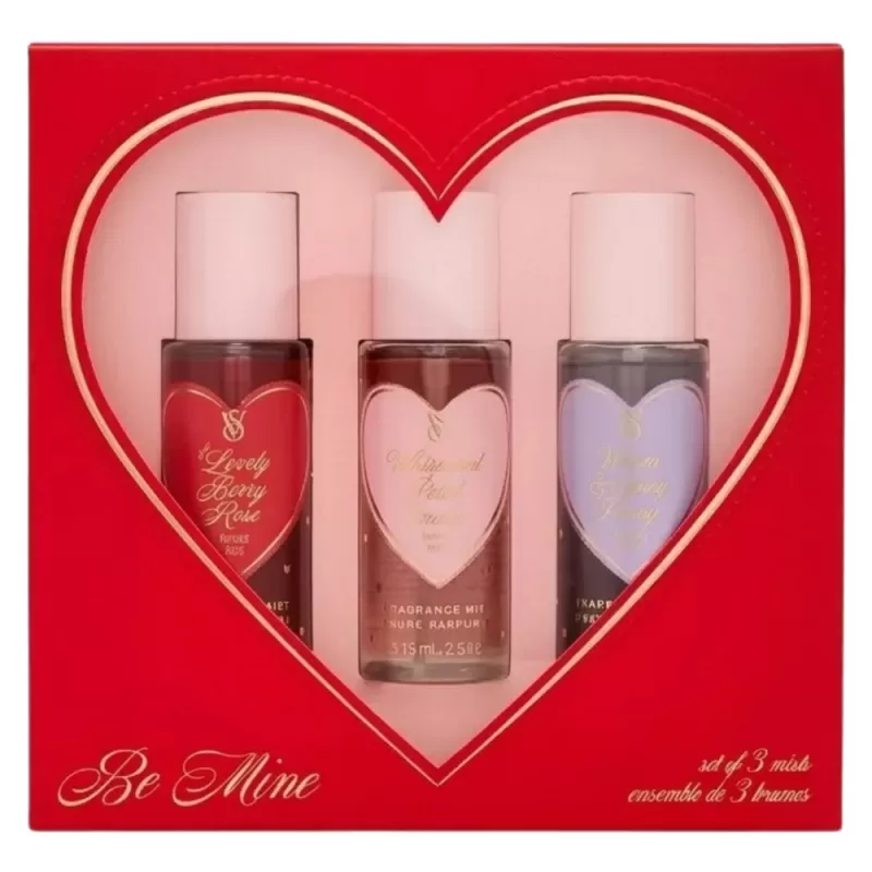 Kit Victoria's Secret Body Splash Be Mine - 75mL (3 unidades)