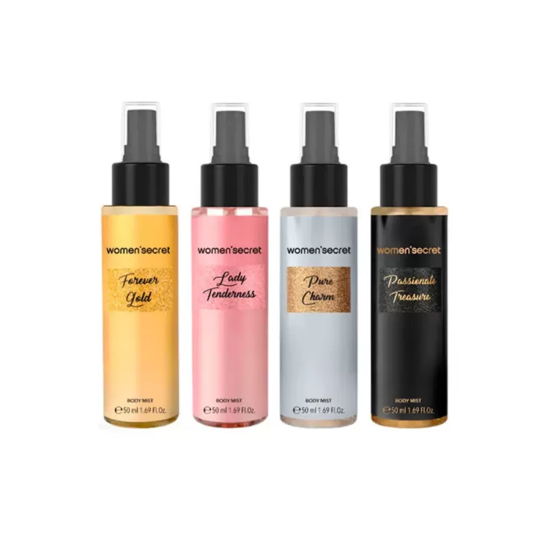 Kit Women'Secret Body Mist - 50mL (4 Unidades)