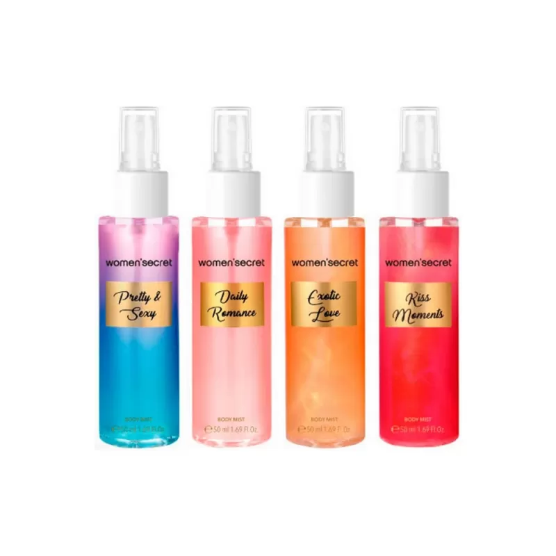 Kit Women'Secret Body Mist - 50mL (4 Unidades)