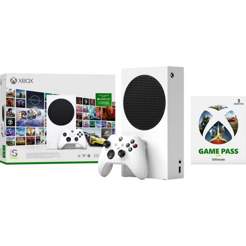 Consola Microsoft Xbox Series S Digital 1883 512GB SSD - Robot White + Gamepass