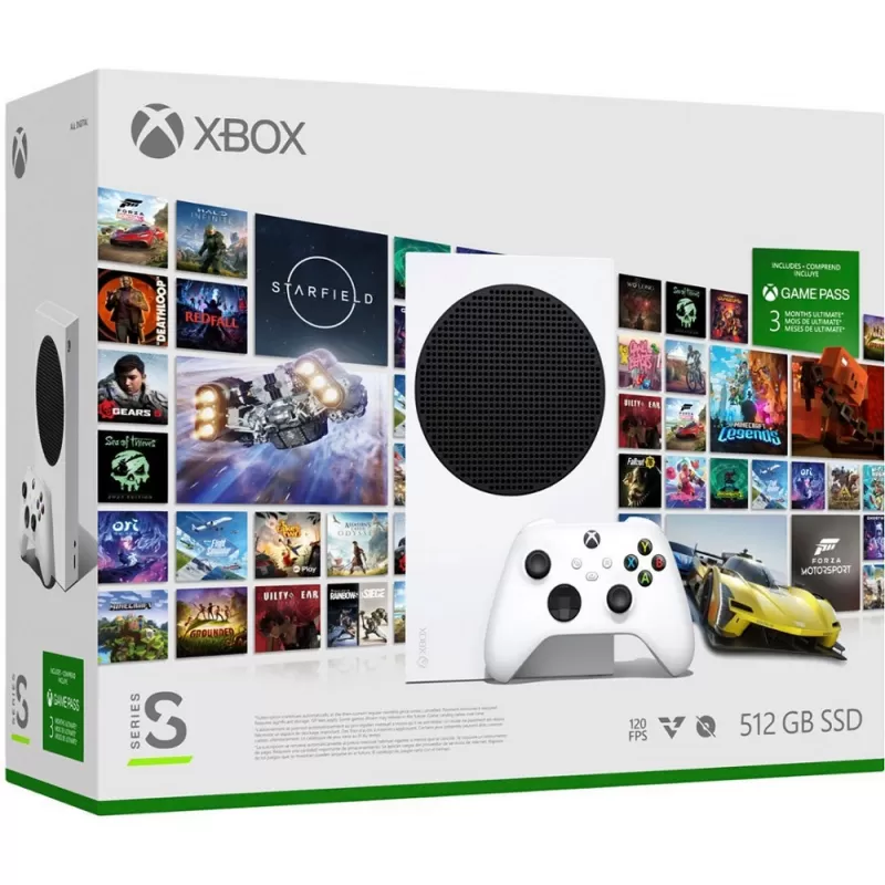 Consola Microsoft Xbox Series S Digital 1883 512GB SSD - Robot White + Gamepass