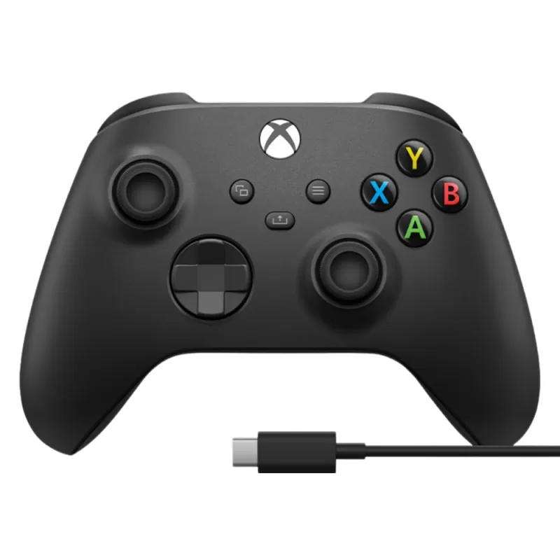 Control Wireless Microsoft Xbox Series X/S + Cable USB-C Black (Japonés)