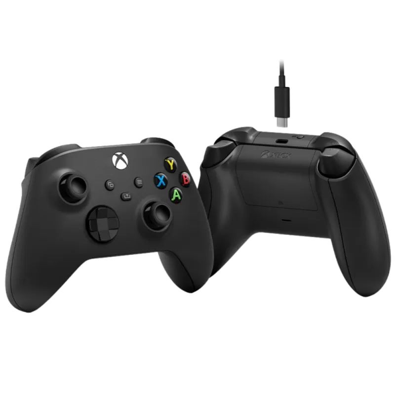 Control Wireless Microsoft Xbox Series X/S + Cable USB-C Black (Japonés)