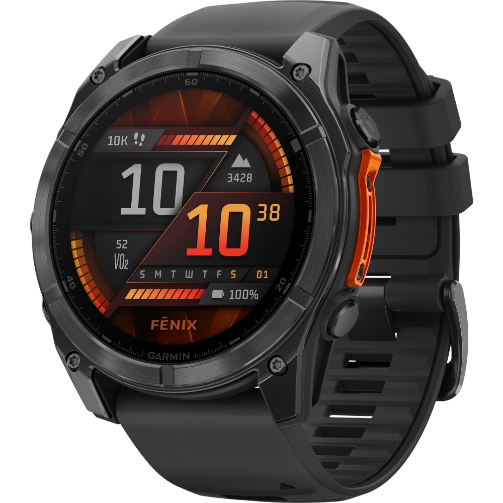 Reloj GPS Garmin Fēnix 8 51mm AMOLED - Slate Gray/Black (010-02905-00) (Caja Fea)