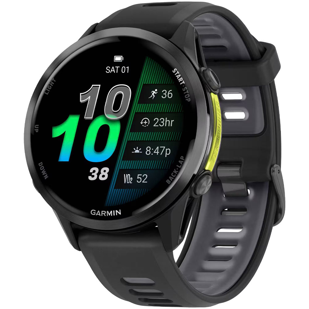 Reloj GPS Garmin Forerunner 970 - Titanium Gray/Black/Translucent Whitestone Band (010-02969-00)