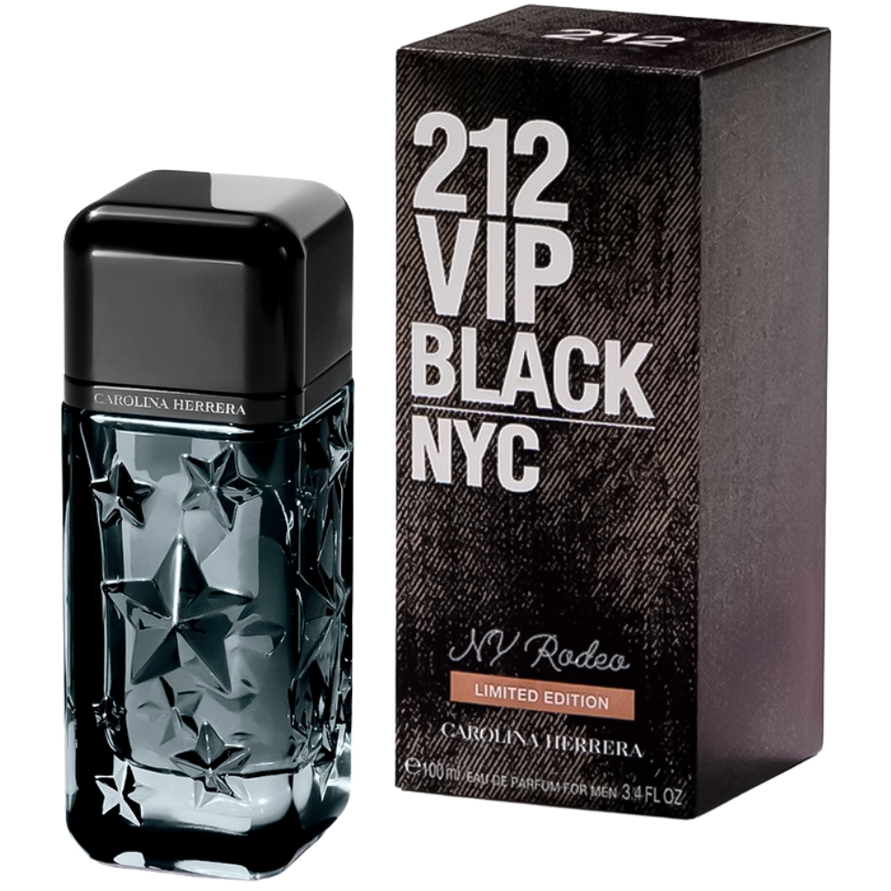 Perfume Carolina Herrera 212 VIP Black NY Rodeo Limited Edition EDP Masculino - 100mL