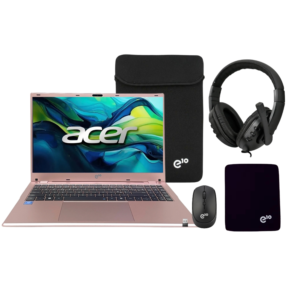 Notebook Acer Gadget E10 ETBook SEP CWI629 15.6" Intel Celeron N4020 8/256GB W11 - Rose