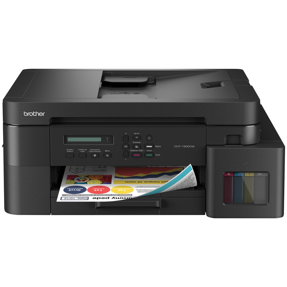 Impresora Multifuncional Brother DCP-T830DW Wi-Fi 220V - Black
