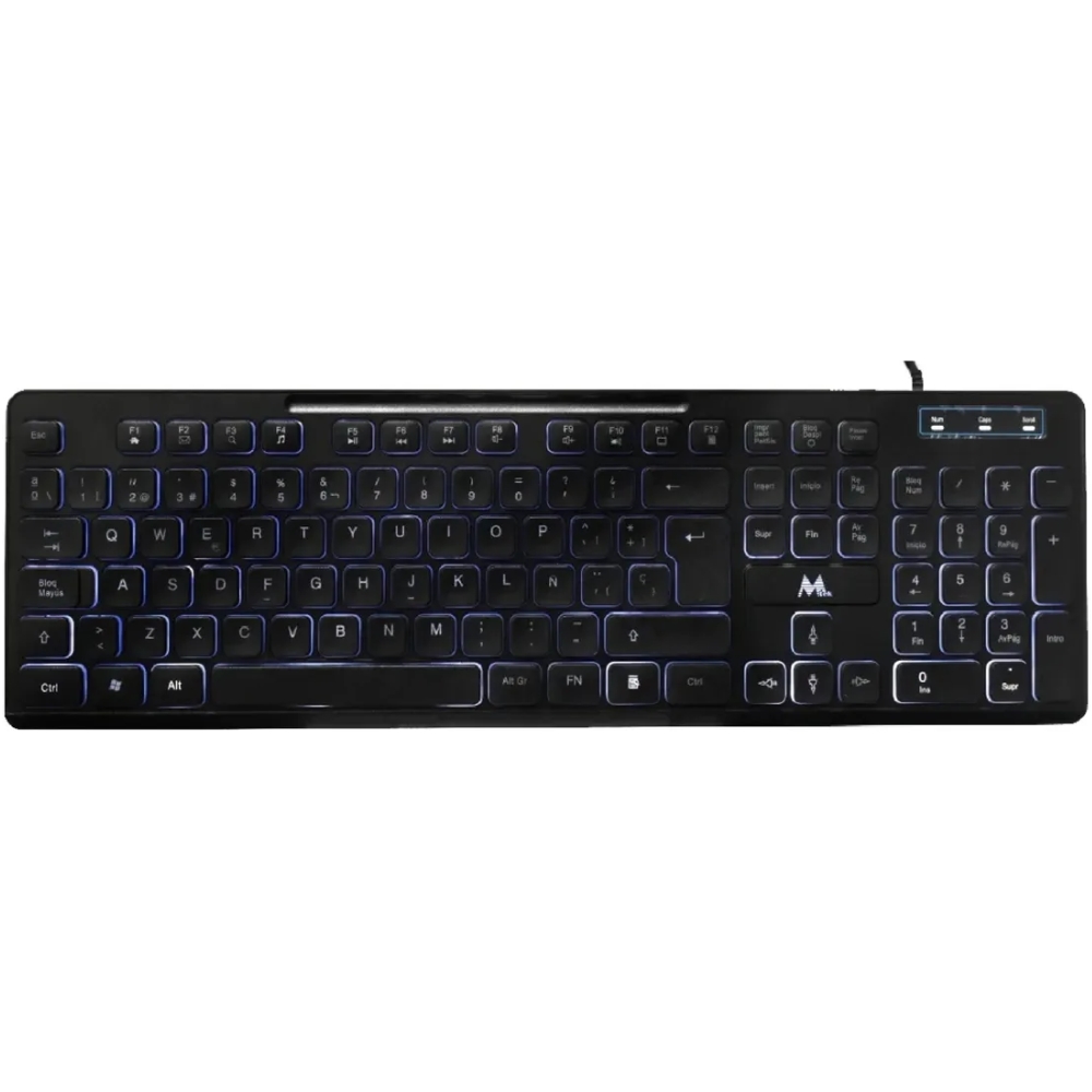 Teclado Mtek KB-7269L USB LED - Black (Español)