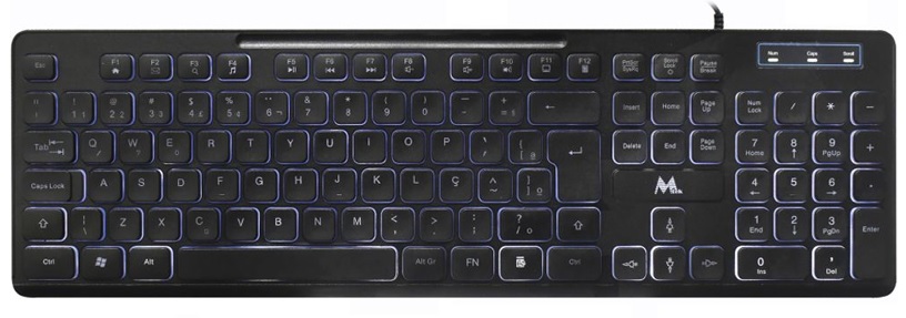 Teclado Mtek KB-7269L USB LED - Black (Portugués)