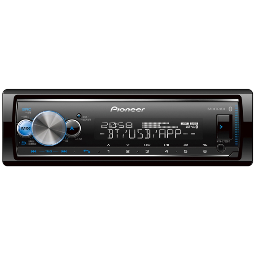 Toca Radio Pioneer MVH-X700BT Bluetooth/MP3/AM/FM