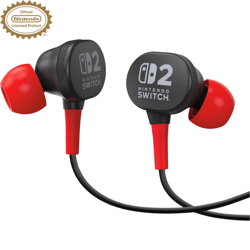 Auricular PowerA para Nintendo Switch 2 - Black/Red (NSHS0531-01)