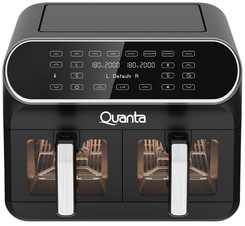 Freidora Eléctrica Quanta DueSupreme QTAFS80 8L 220V - Black